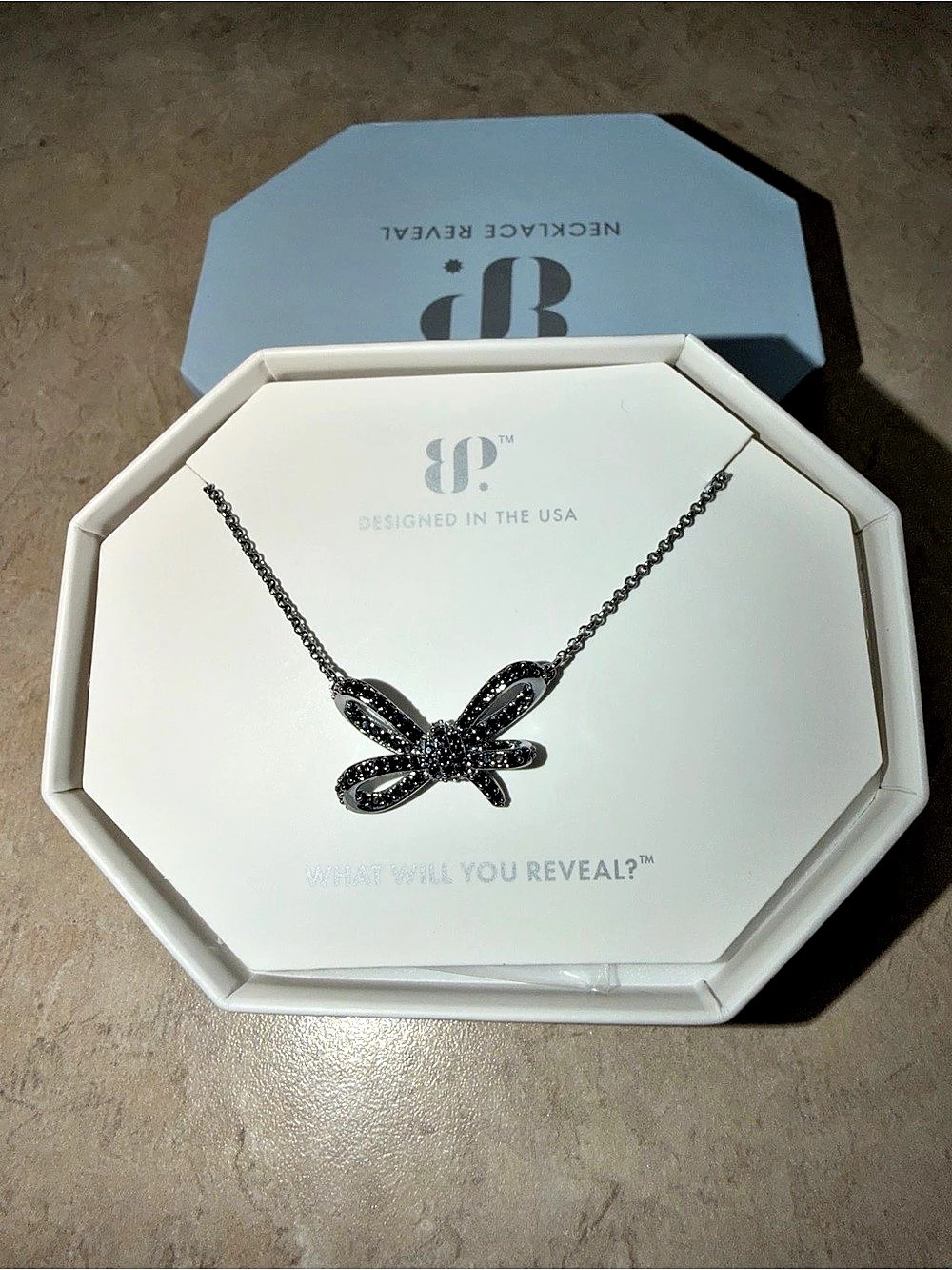 BP Exclusive Bring Back Necklace-Loops Between Wishes Black Onyx on Hematite